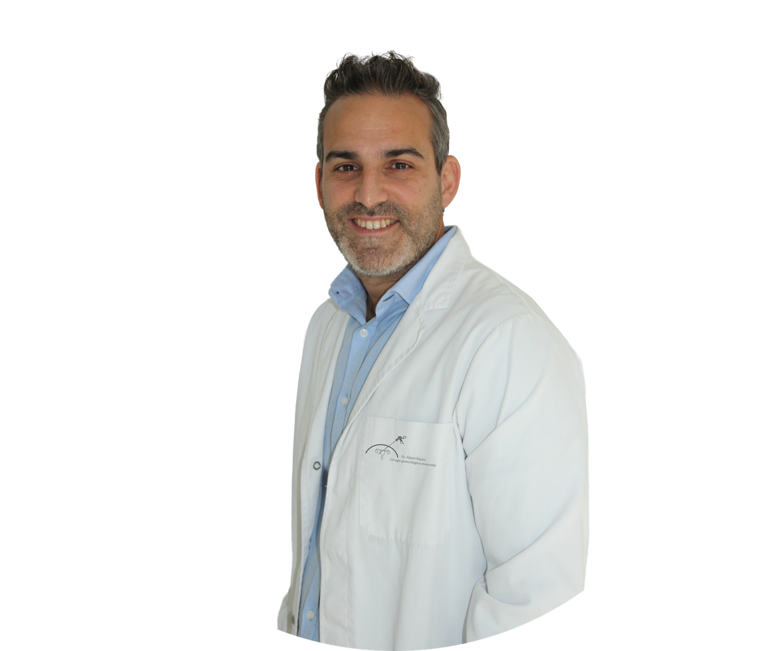 Foto Dr. Albert Reyes con bata blanca